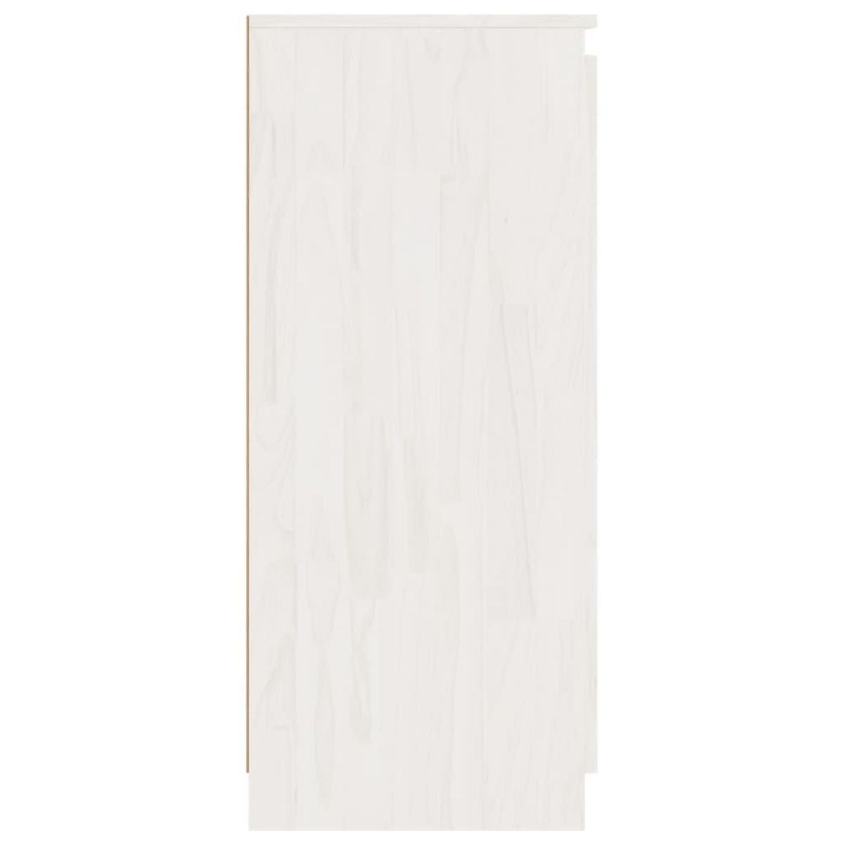 VIDAXL Armoires laterales 3 pcs blanc Bois de pin massif