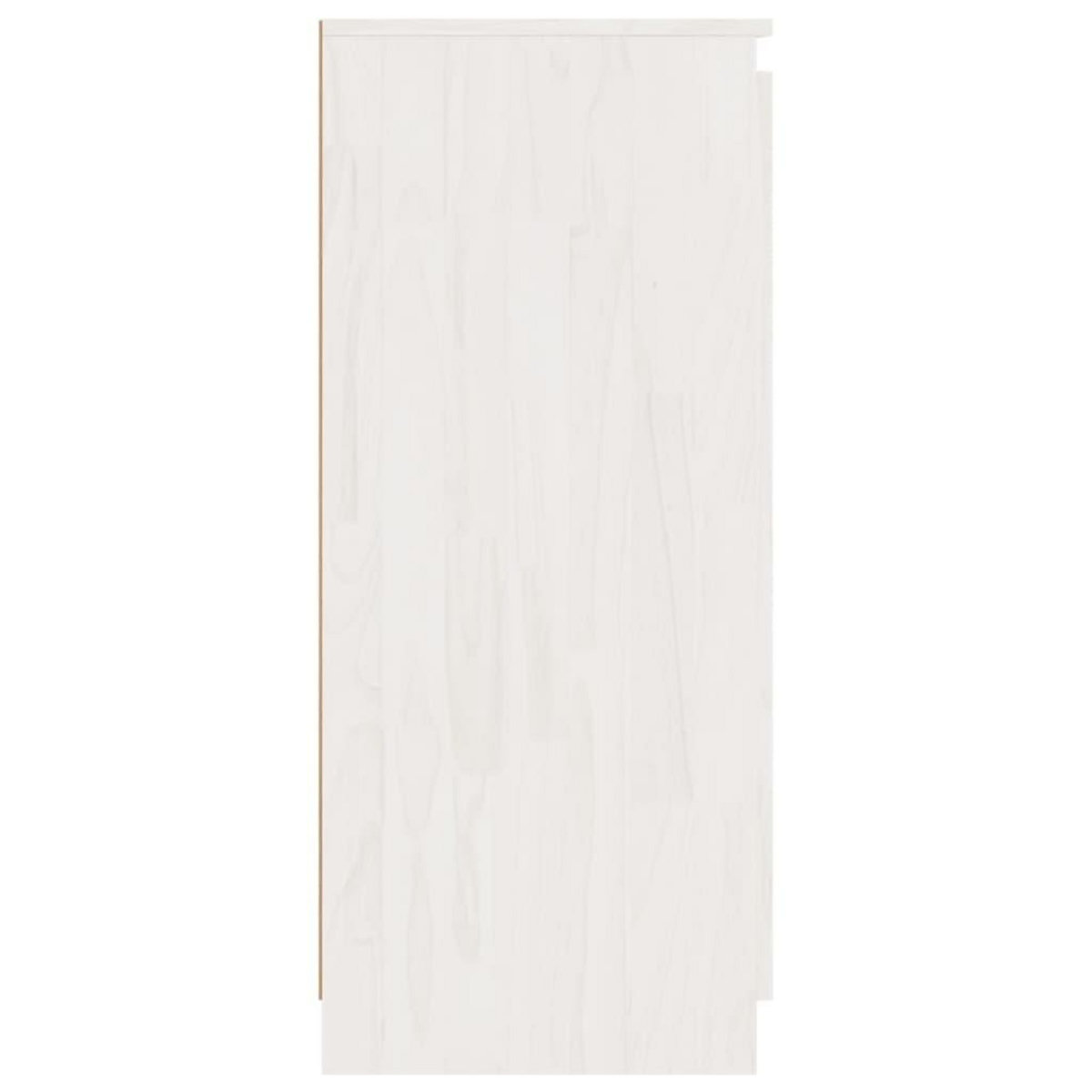 VIDAXL Armoires laterales 3 pcs blanc Bois de pin massif