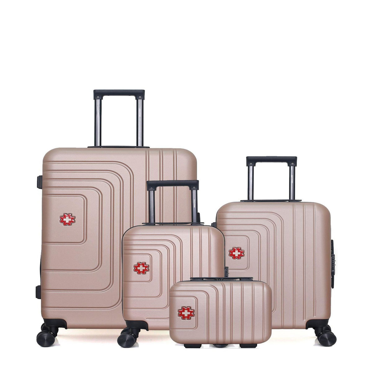 SWISS KOPPER SWISS KOPPER - LOT DE 4 - Valises grand format, cabine, cabine XXS et vanity RUTI