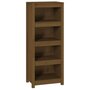 Voir la diapositive 2 : VIDAXL Bibliotheque Marron miel 50x35x125,5 cm Bois de pin massif
