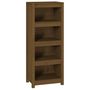 Voir la diapositive 2 : VIDAXL Bibliotheque Marron miel 50x35x125,5 cm Bois de pin massif