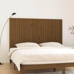 VIDAXL Tete de lit murale Marron miel 185x3x110 cm Bois massif de pin