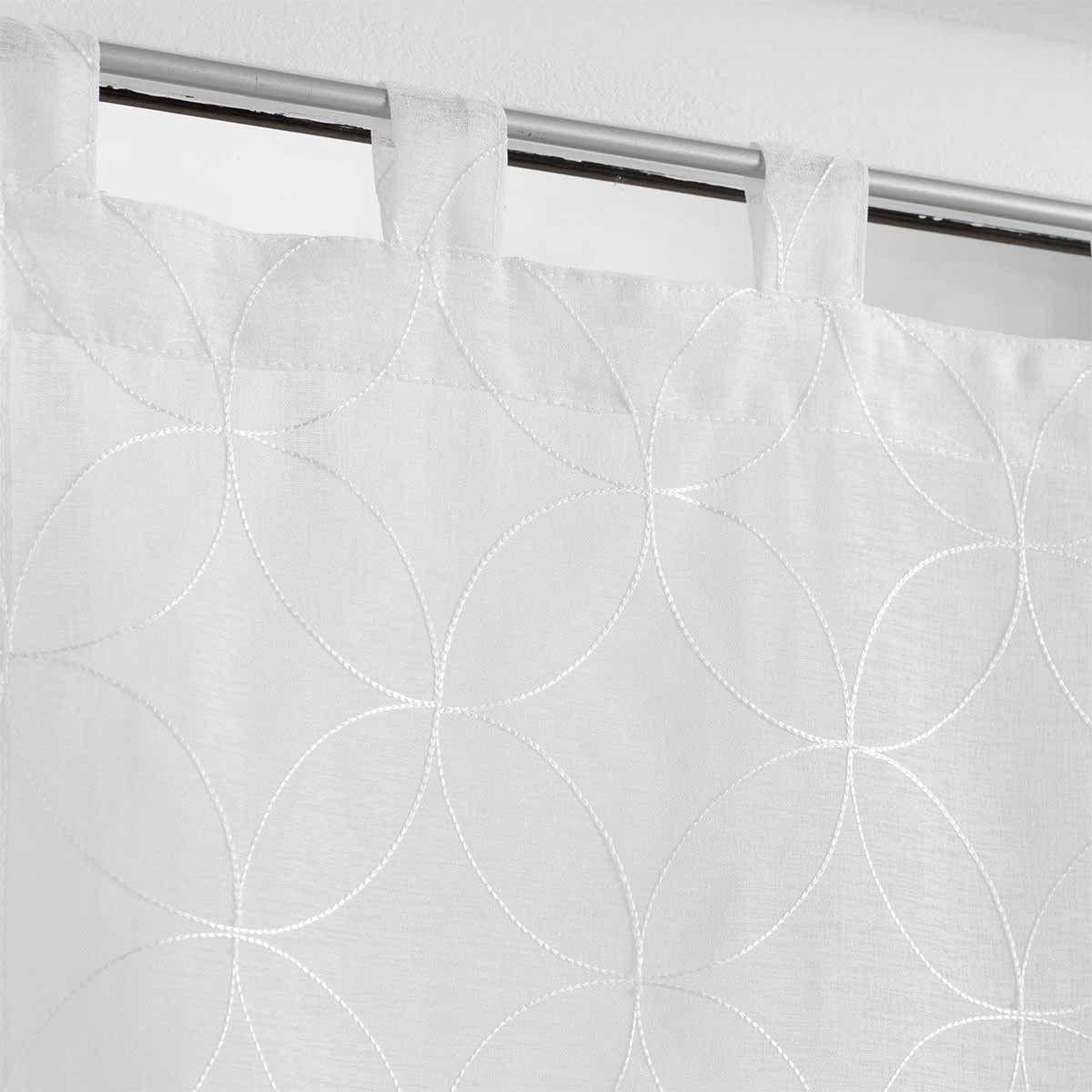 Voir la diapositive 2 : Douceur d'Intérieur Paire de voilages  olympia  60x90cm blanc