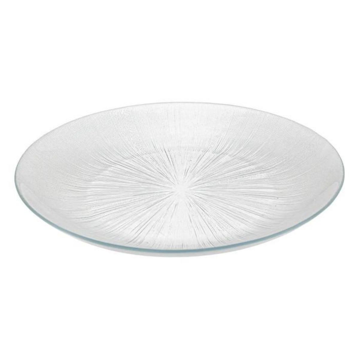 SECRET DE GOURMET Lot de 6 Assiettes Plates  Elise  26cm Transparent