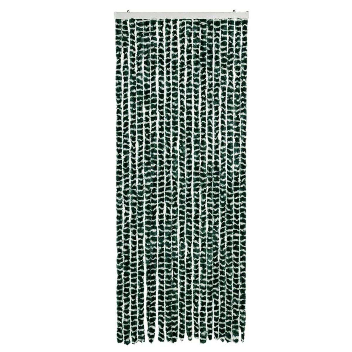 VIDAXL Moustiquaire Vert et blanc 56x185 cm Chenille