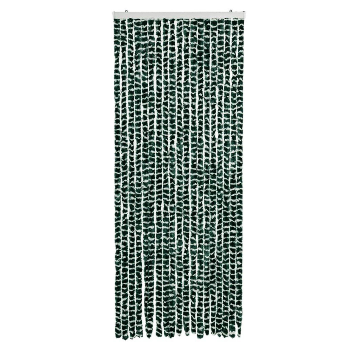 VIDAXL Moustiquaire Vert et blanc 56x185 cm Chenille