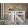Voir la diapositive 5 : Paris Prix Lit Enfant Toboggan  Scott  90x200cm Blanc