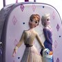 Voir la diapositive 4 : DISNEY Sac maternelle à roulettes violet REINE DES NEIGES