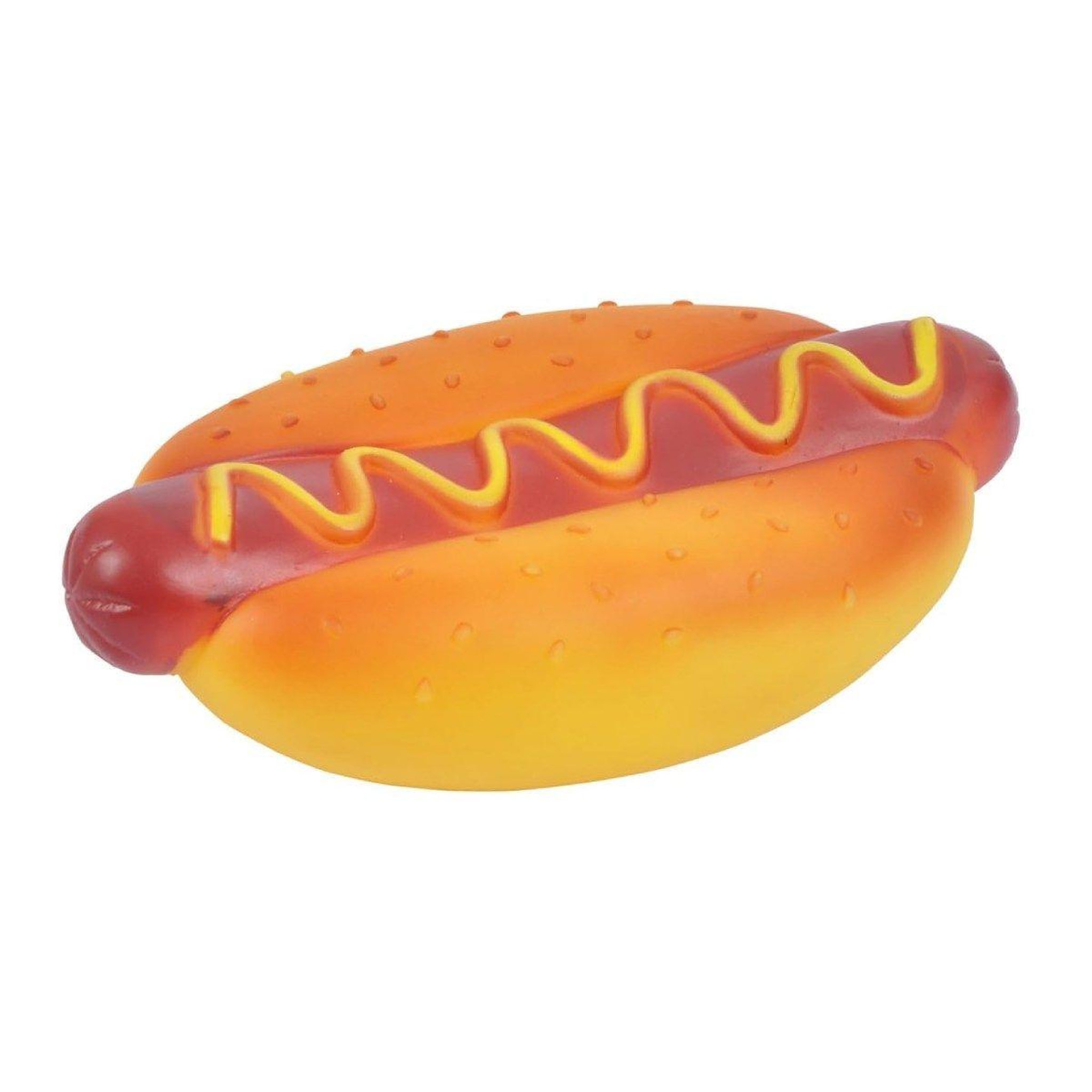 Voir la diapositive 1 : HOMEA Jouet pour Chien  Hot Dog  15cm Orange