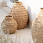 Voir la diapositive 2 : Paris Prix Vase Déco en Jonc  Tressé  30cm Naturel