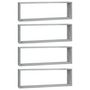 Voir la diapositive 2 : VIDAXL Etageres murales cubiques 4 pcs Sonoma gris 80x15x26,5 cm