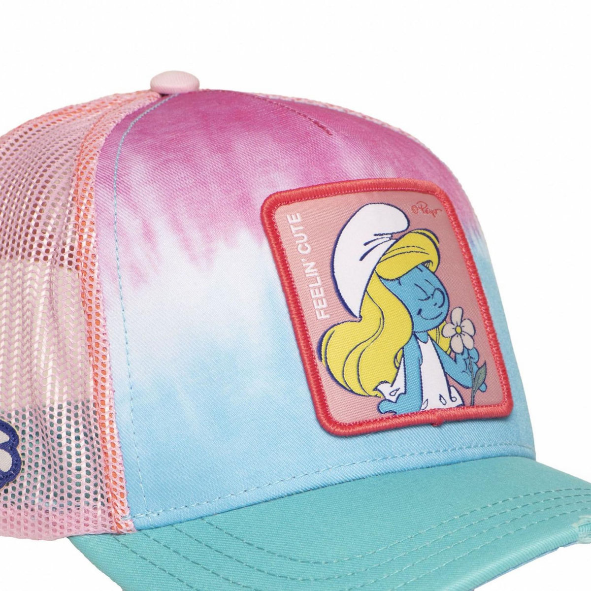 CAPSLAB Casquette trucker avec filet The Smurfs Feelin' Cute