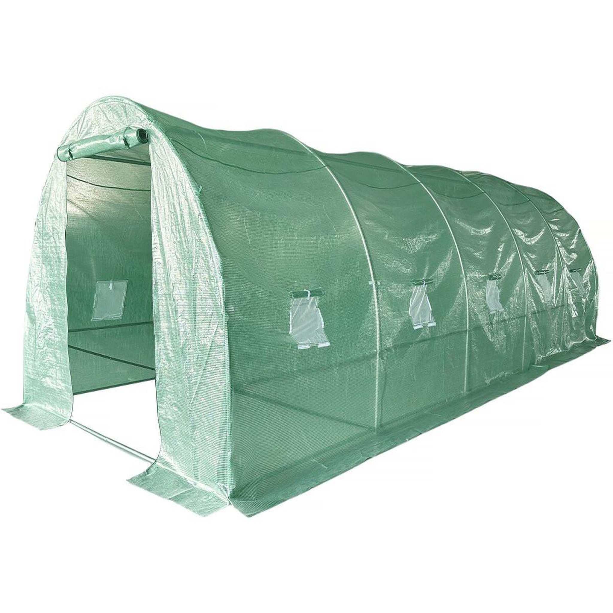 Habitat et Jardin Serre tunelle de jardin 8 x 3 m  lys  - 24 m² - 140g - vert