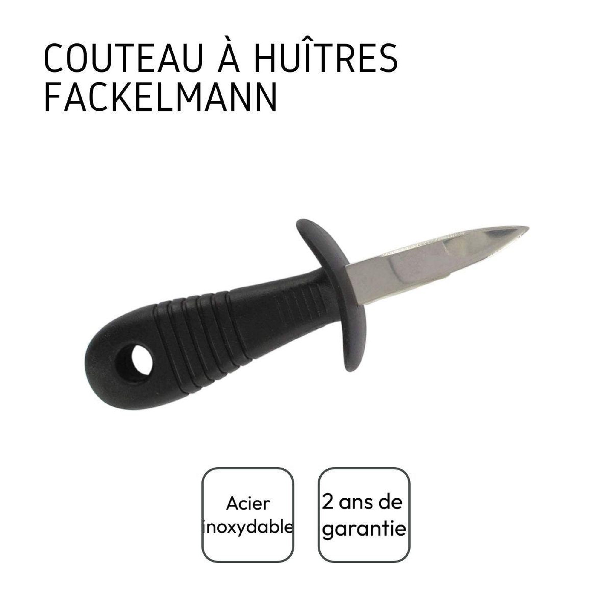 Voir la diapositive 4 : Fackelmann Couteau à huîtres 15,5 cm fackelmann