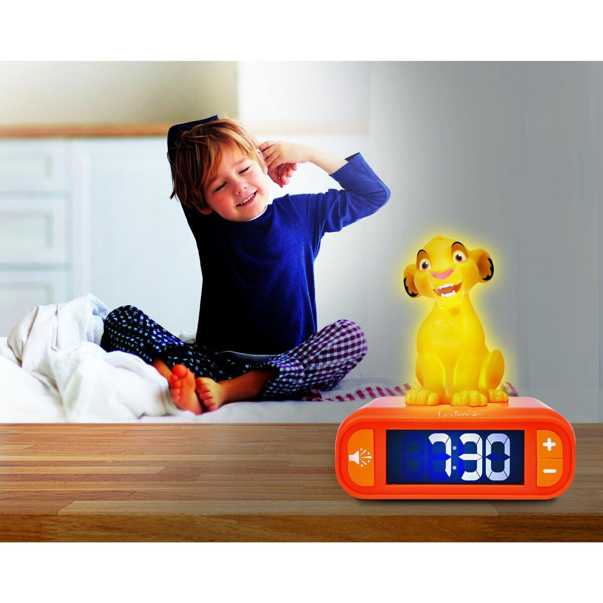 Lexibook Réveil avec veilleuse Simba 3D