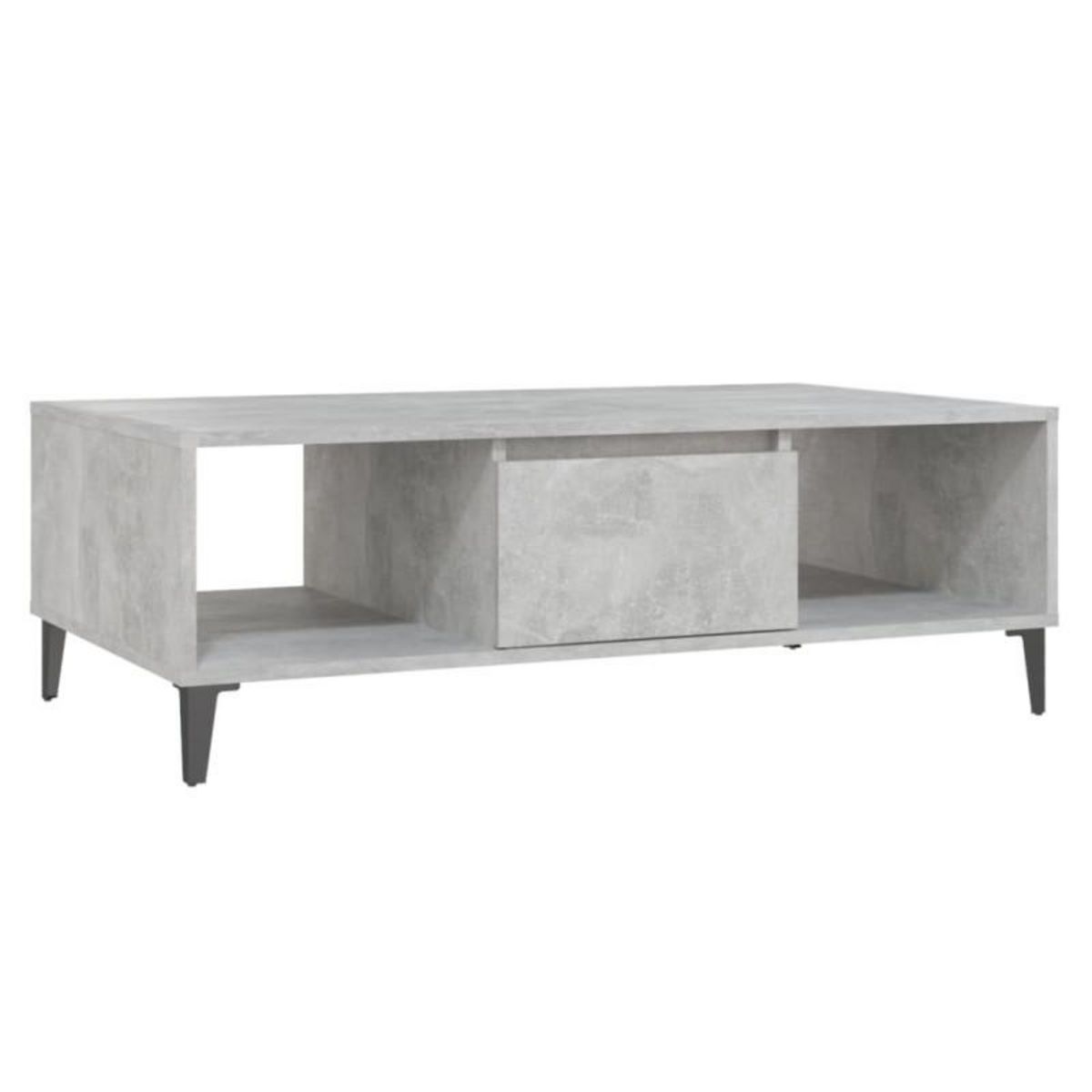 VIDAXL Table basse gris béton 103,5x60x35 cm bois d ingénierie