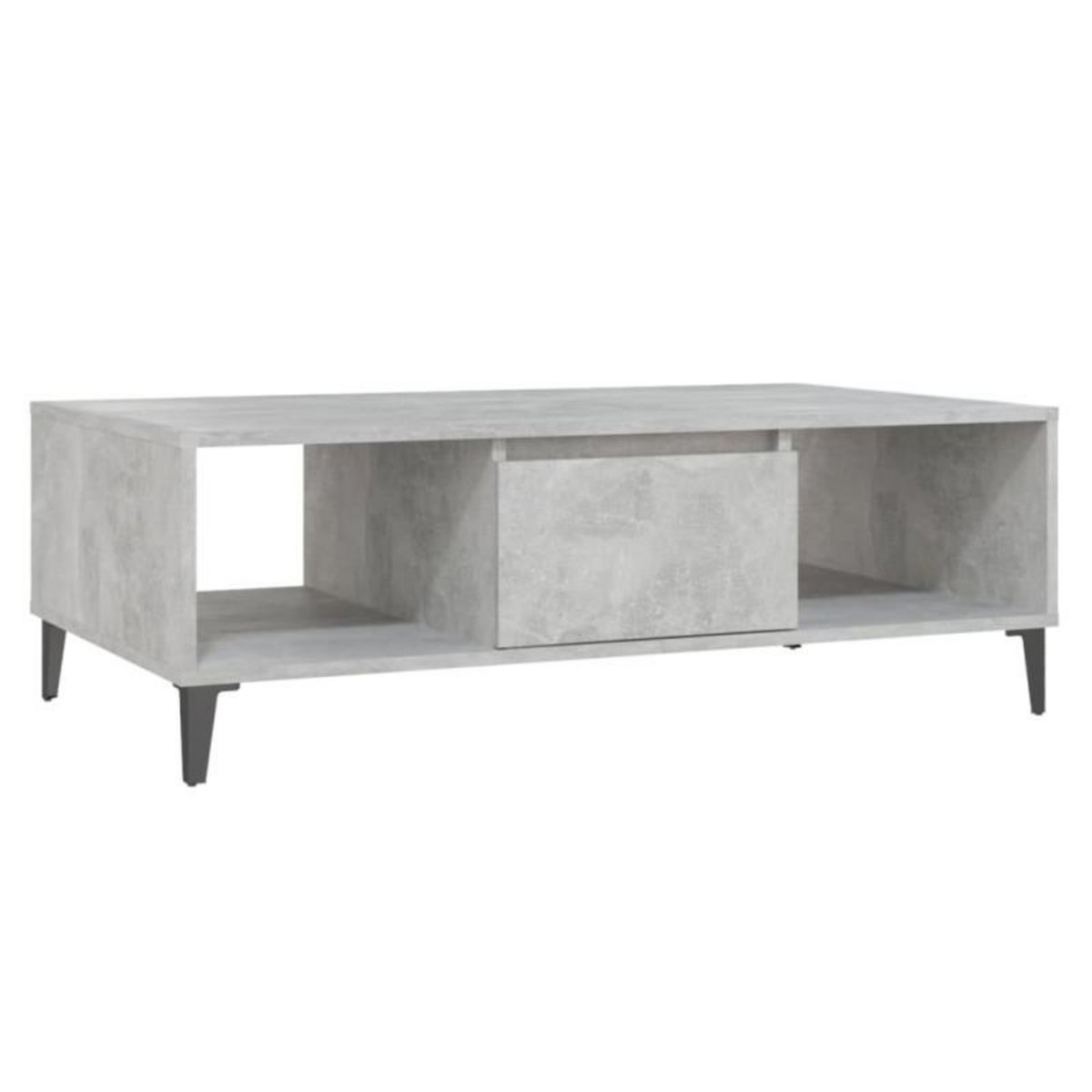 VIDAXL Table basse gris béton 103,5x60x35 cm bois d ingénierie