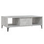 Voir la diapositive 2 : VIDAXL Table basse gris béton 103,5x60x35 cm bois d ingénierie