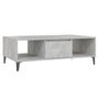 Voir la diapositive 2 : VIDAXL Table basse gris béton 103,5x60x35 cm bois d ingénierie