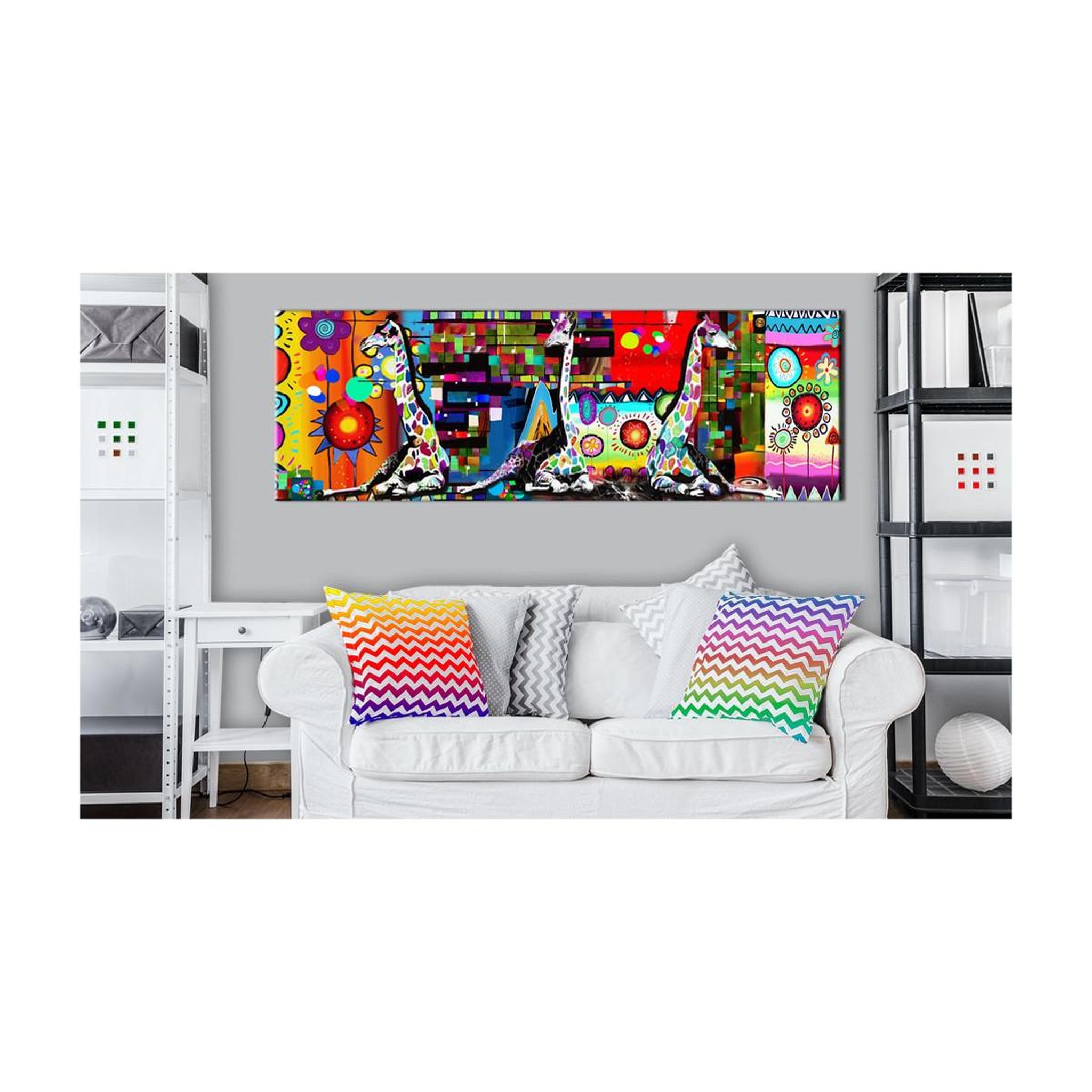 Voir la diapositive 2 : Paris Prix Tableau imprimé  colourful savannah