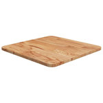 VIDAXL Dessus de table carre Marron clair40x40x1,5cm Bois chene traite