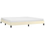 Voir la diapositive 3 : VIDAXL Cadre de lit sans matelas creme 200x200 cm similicuir
