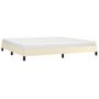 Voir la diapositive 3 : VIDAXL Cadre de lit sans matelas creme 200x200 cm similicuir