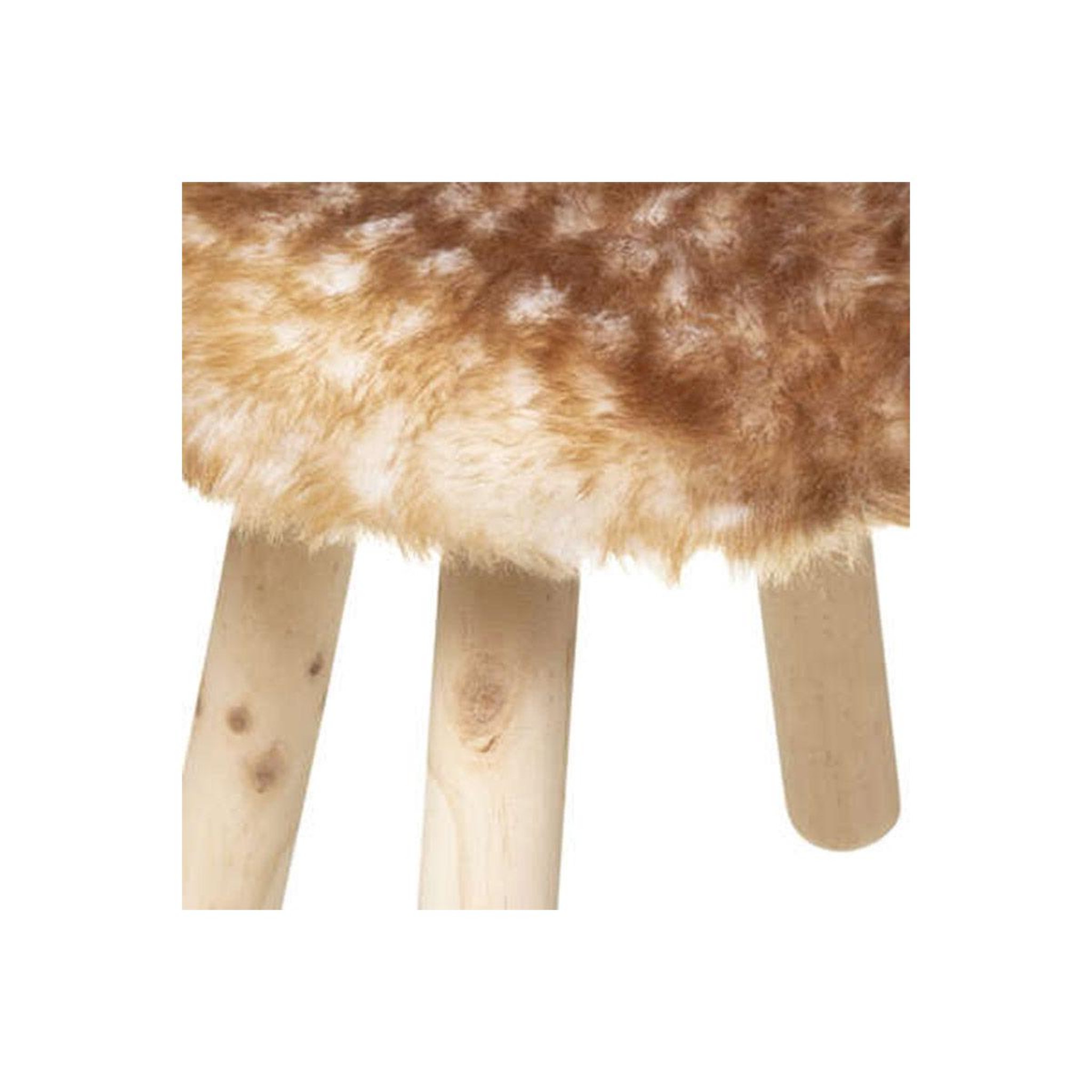 Voir la diapositive 2 : Atmosphera Kids Tabouret Enfant Cerf  Forêt  38cm Beige