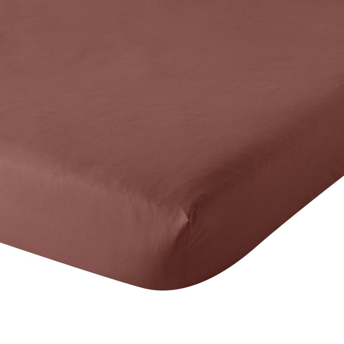 DODO Drap Housse Influence Percale Brique