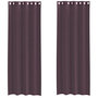 Voir la diapositive 2 : VIDAXL Rideaux en voile avec œillets 2 pcs violet 140x260 cm