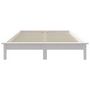 Voir la diapositive 5 : VIDAXL Cadre de lit sans matelas blanc 140x190 cm bois de pin massif
