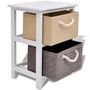 Voir la diapositive 3 : VIDAXL Table de chevet Bois