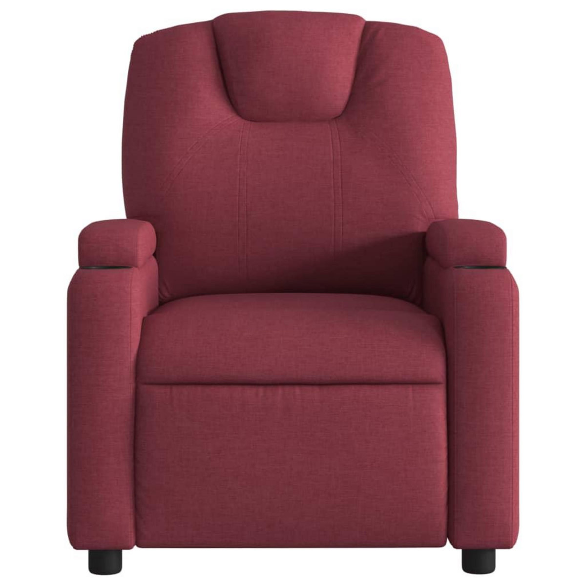 VIDAXL Fauteuil inclinable Rouge bordeaux Tissu