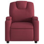 Voir la diapositive 3 : VIDAXL Fauteuil inclinable Rouge bordeaux Tissu