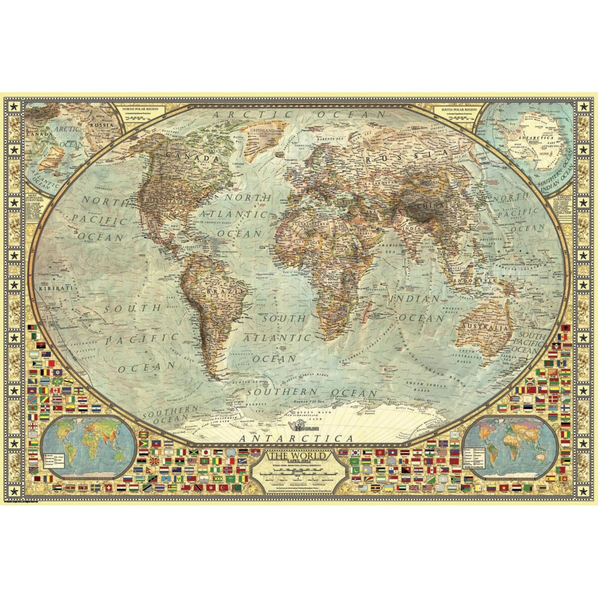 Educa - Puzzle 8000 pièces - Mappemonde historique