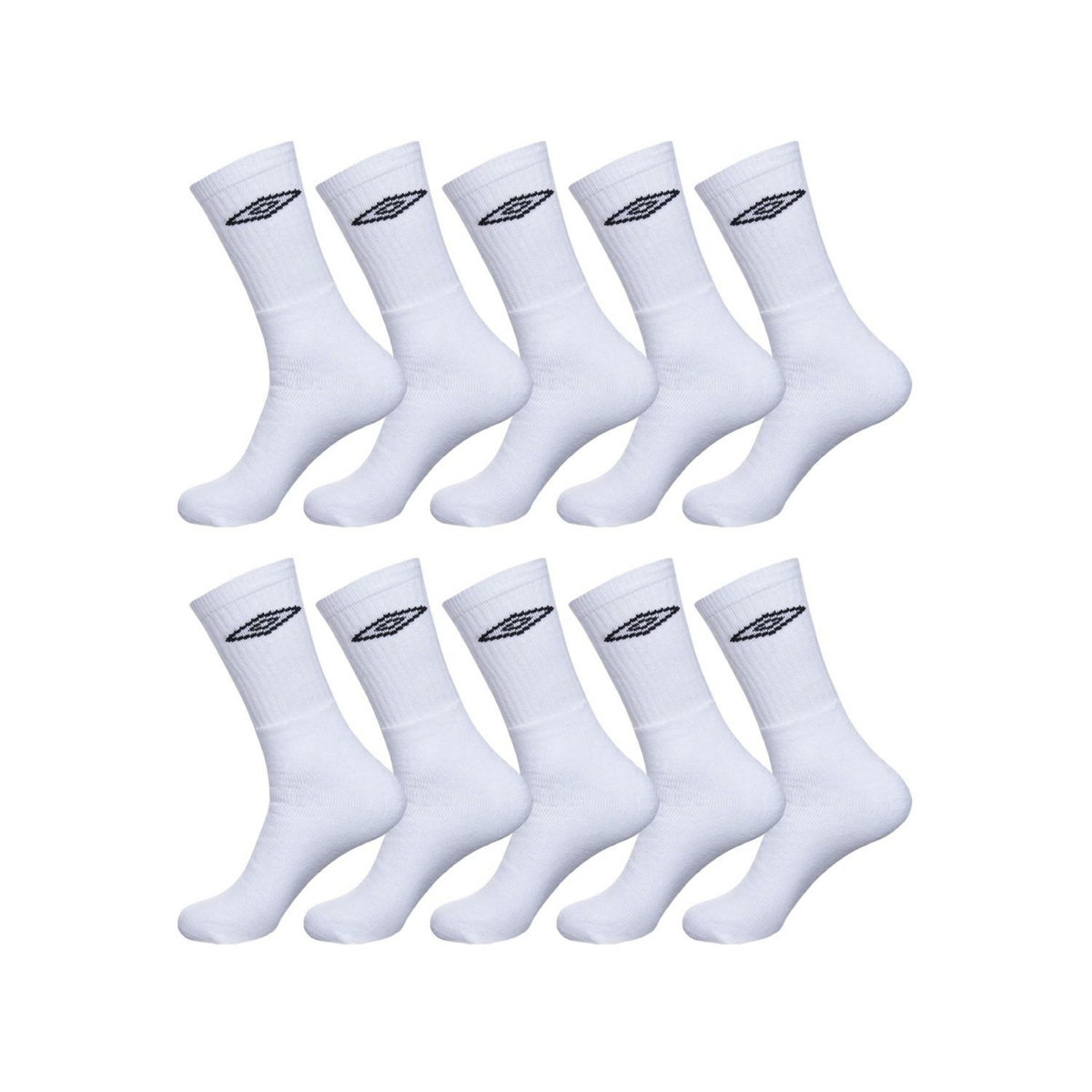 UMBRO Lot de 10 Paires de Chaussettes Tennis homme