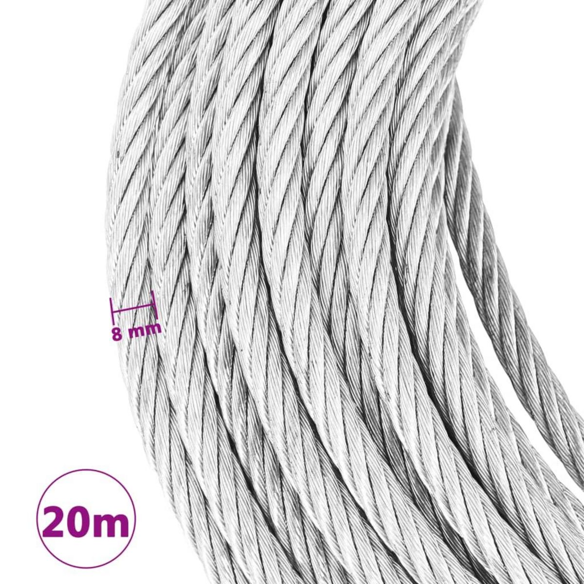 VIDAXL Treuil de levage a cable 800 kg