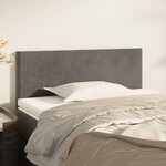 VIDAXL Tete de lit Gris fonce 80x5x78/88 cm Velours