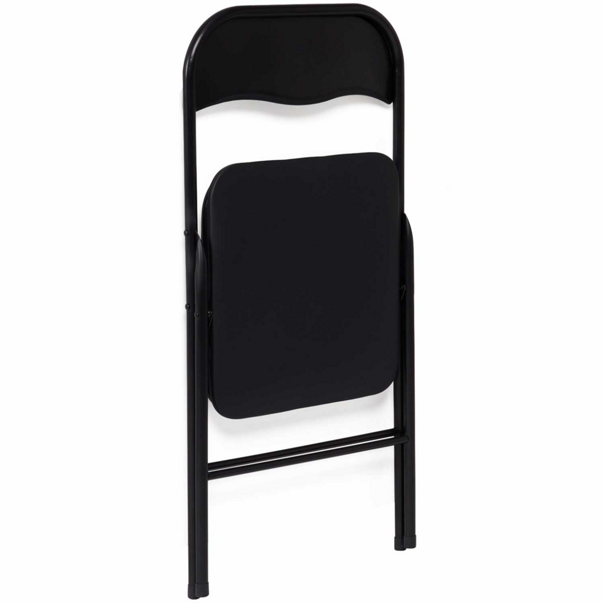 ID MARKET Lot de 6 chaises pliantes KITY noires en PU