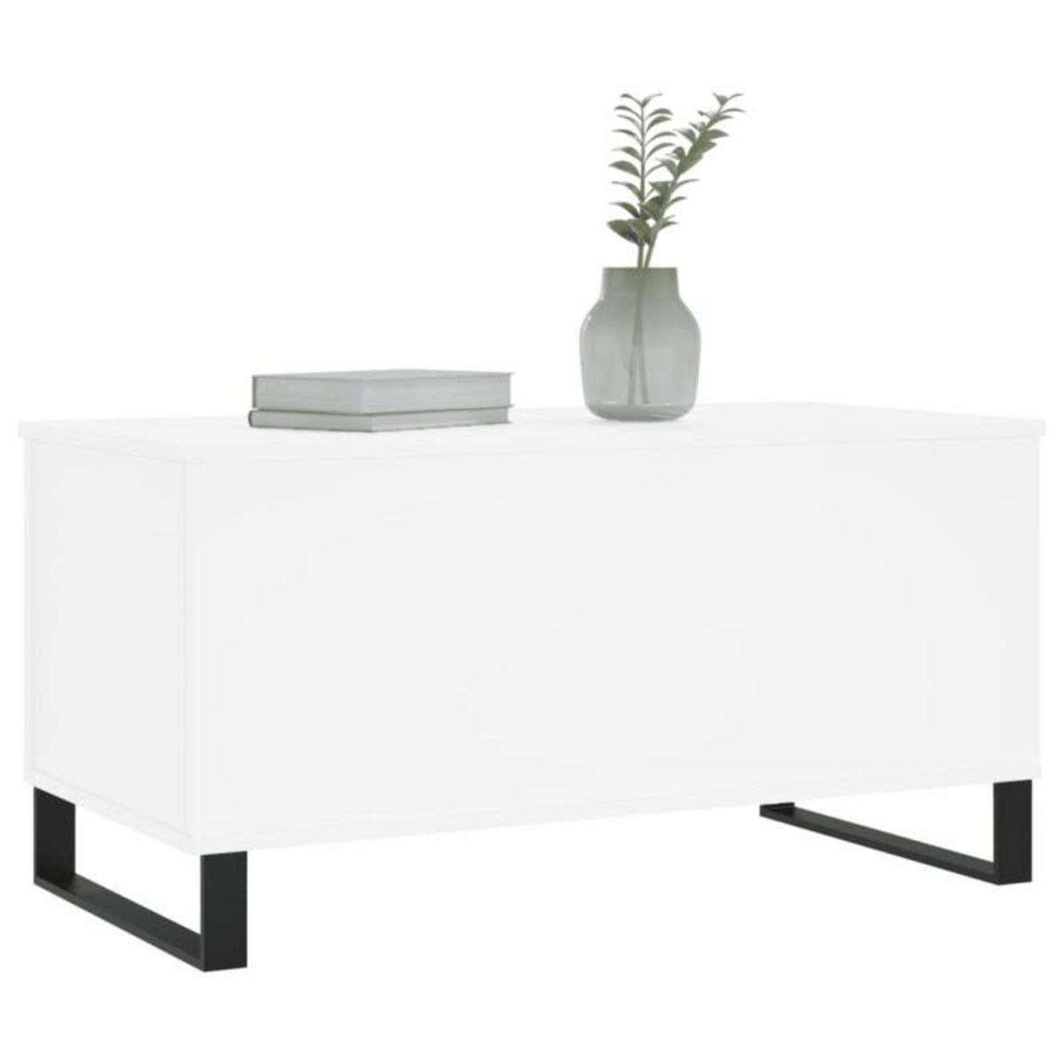 VIDAXL Table basse Blanc 90x44,5x45 cm Bois d ingénierie
