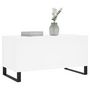 Voir la diapositive 4 : VIDAXL Table basse Blanc 90x44,5x45 cm Bois d ingénierie