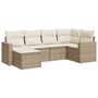 Voir la diapositive 2 : VIDAXL Salon de jardin avec coussins 6 pcs beige resine tressee