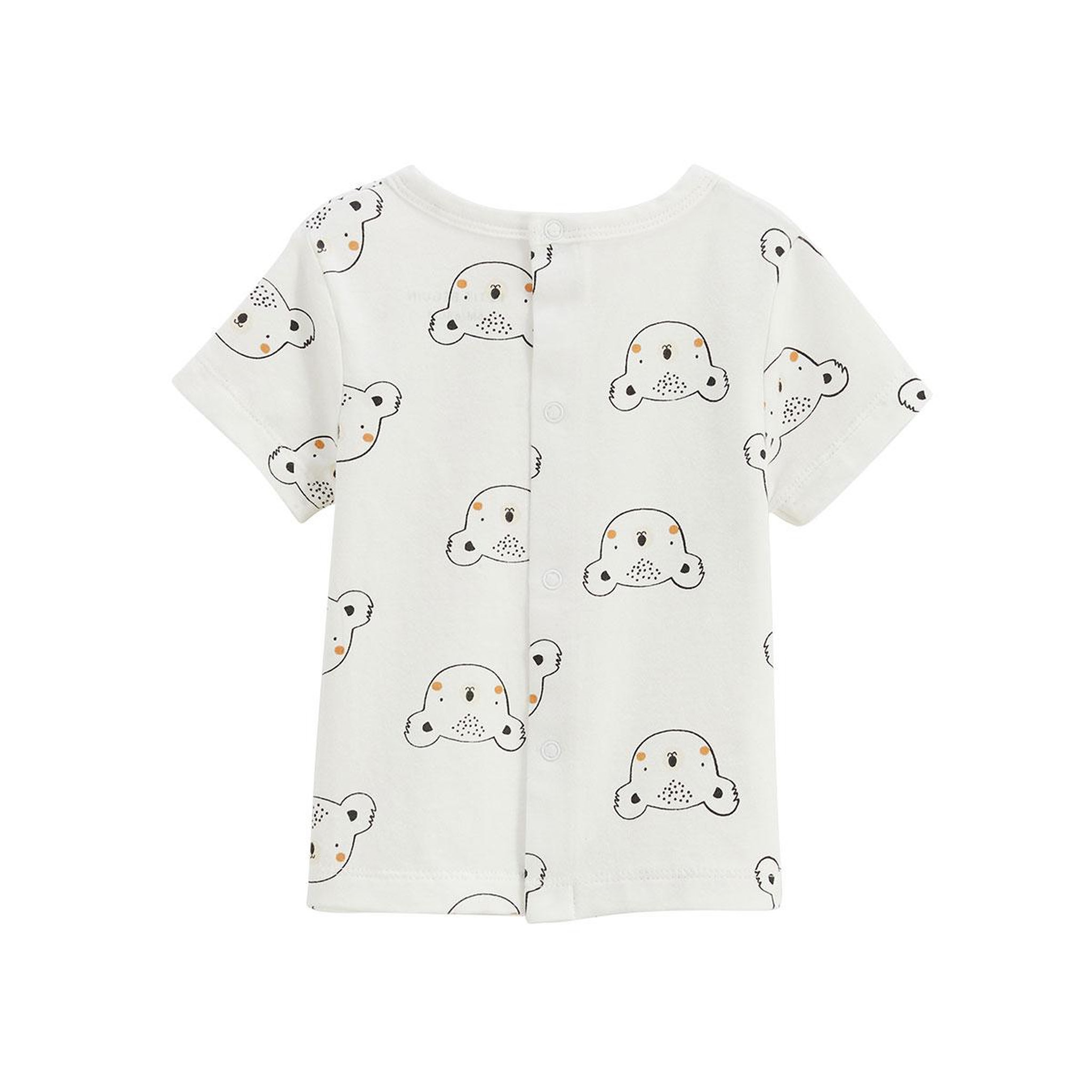 Voir la diapositive 5 : Petit Béguin Ensemble salopette bébé en coton gaufré et t-shirt mini rêve