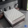 Voir la diapositive 2 : DAGOSTINO HOME Matelas Mousse 140x190 + 2 Oreillers 60x60 - Côté Été/hiver - H25 Cm