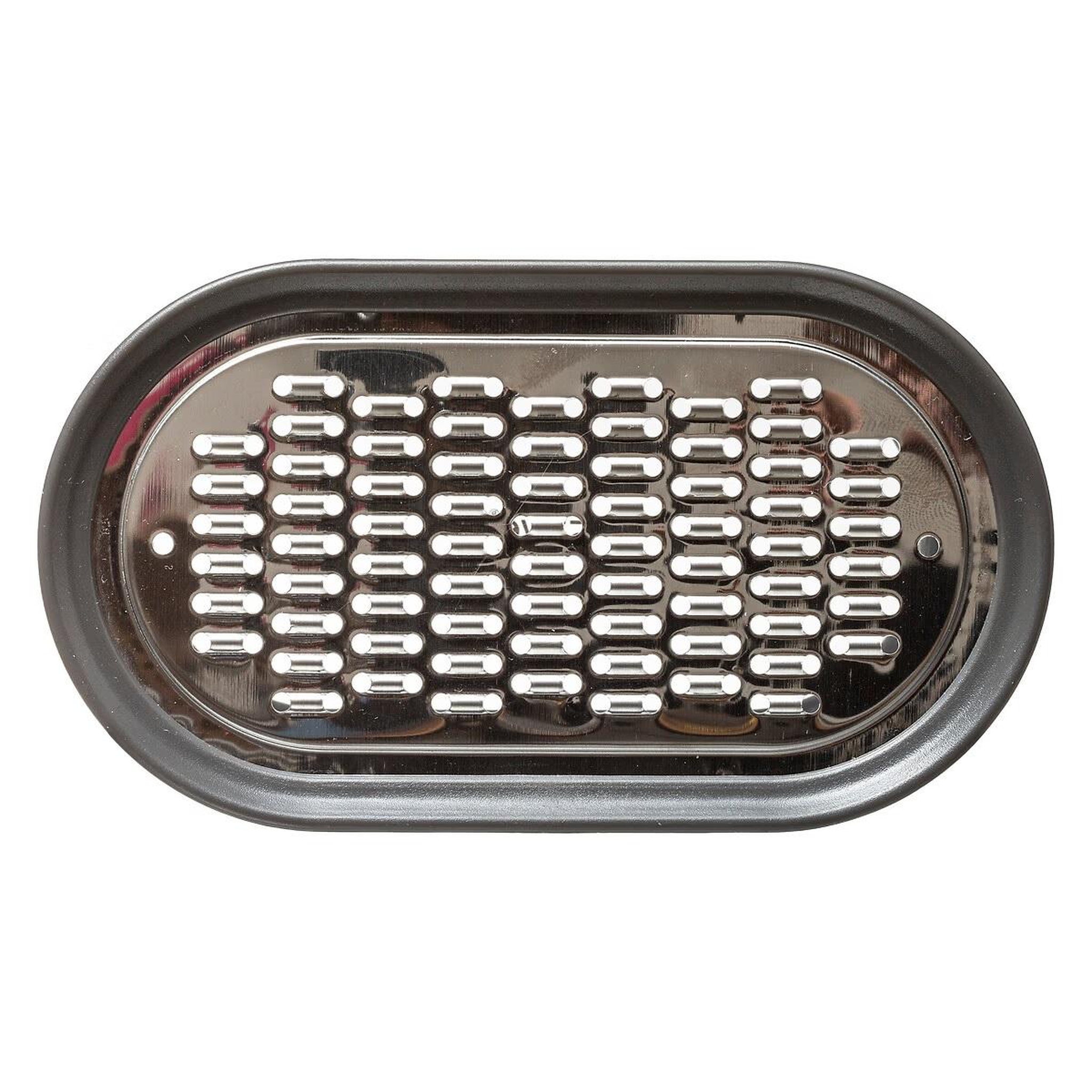 Voir la diapositive 3 : Eden Rape en inox avec boite de récupération 7 x 14 cm gris