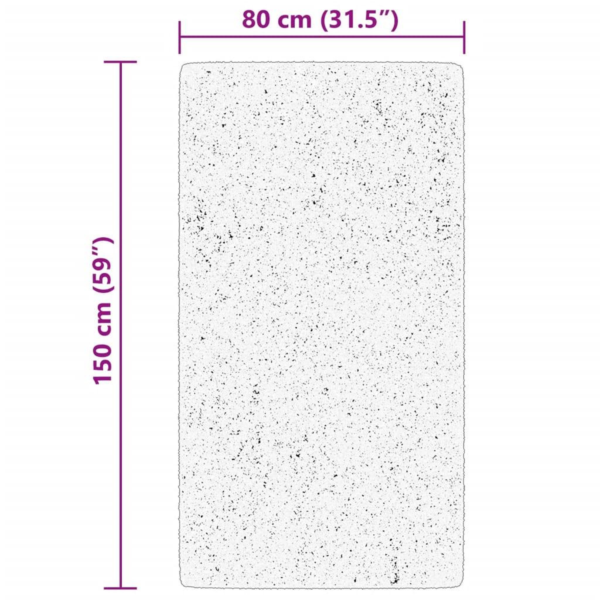 Voir la diapositive 6 : VIDAXL Tapis HUARTE a poils courts doux et lavable noir 80x150 cm