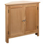 Voir la diapositive 1 : VIDAXL Armoire d'angle 80x33,5x78 cm Bois de chene massif
