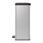 Voir la diapositive 3 : CURVER Poubelle Rectangle - DECO BIN - CURVER - 65L - Design moderne - 49 x 29 x 61 cm - Gris métallisé