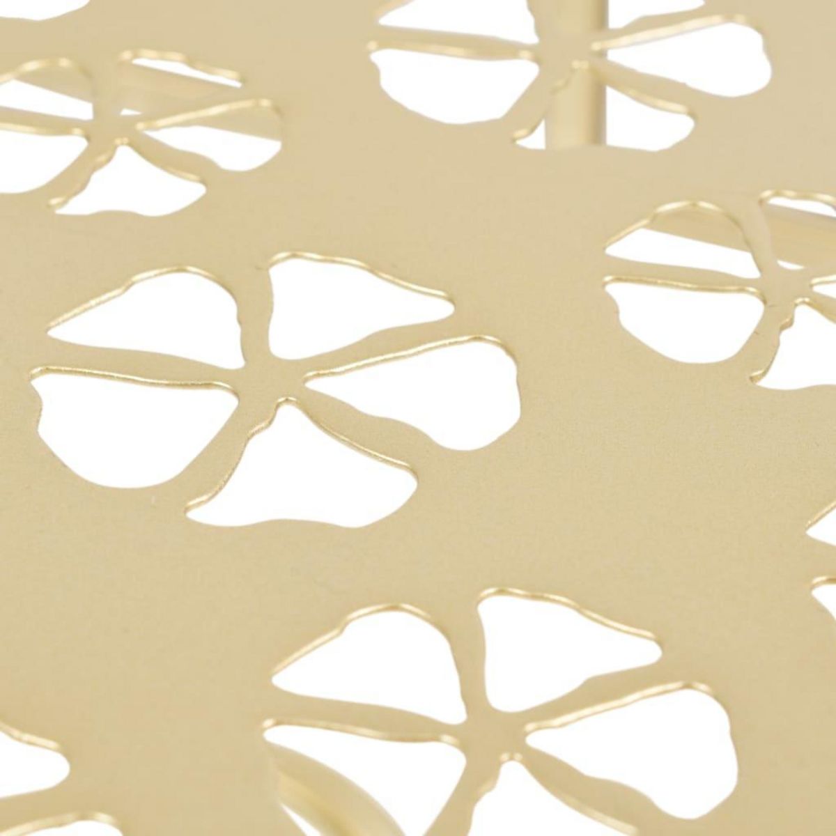 VIDAXL Table d'appoint Vintage Demi-ronde Metal 72x36x74 cm Dore