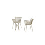 Voir la diapositive 3 : Paris Prix Ensemble Table de Jardin & 2 Chaises  Sifnos  60cm Beige
